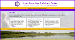 Desktop Screenshot of innerquestyoga.net