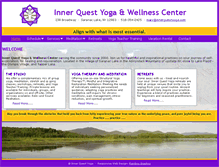 Tablet Screenshot of innerquestyoga.net